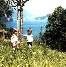 Meine Schwester und ich in den Ferien