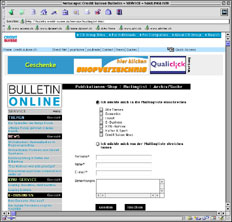 Screenshot CS Bulletin