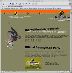 Screenshot Freestyle.ch Screenshot Freestyle.ch