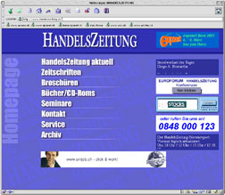 Screenshot Handelszeitung Screenshot Handelszeitung
