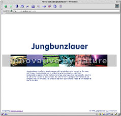 Screenshot Jungbunzlauer