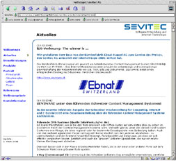 Screenshot Sevitec
