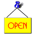 Open-Schild