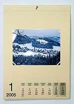 Ganterschwiler Fotokalender 2005 an der Wand