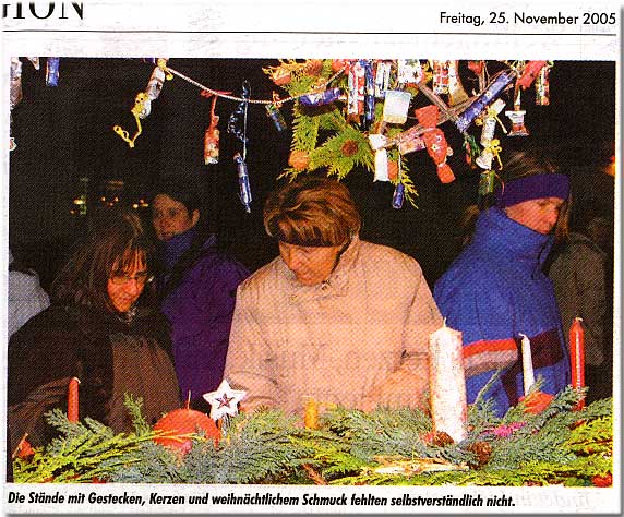 Zeitungsausschnitt vom 25. Nov. 2005